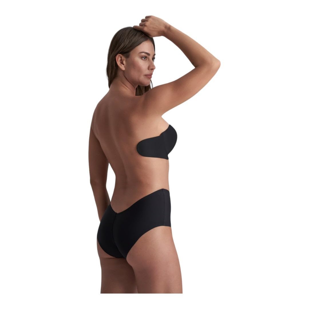 Bye Bra Gala Bra, Adhesive Bra, Push-up Bra, Self-Adhesive Bra, Sticky Bra, Strapless and Backless Bra, Stick On Bra, Cup A-E, Brown/Beige/Black