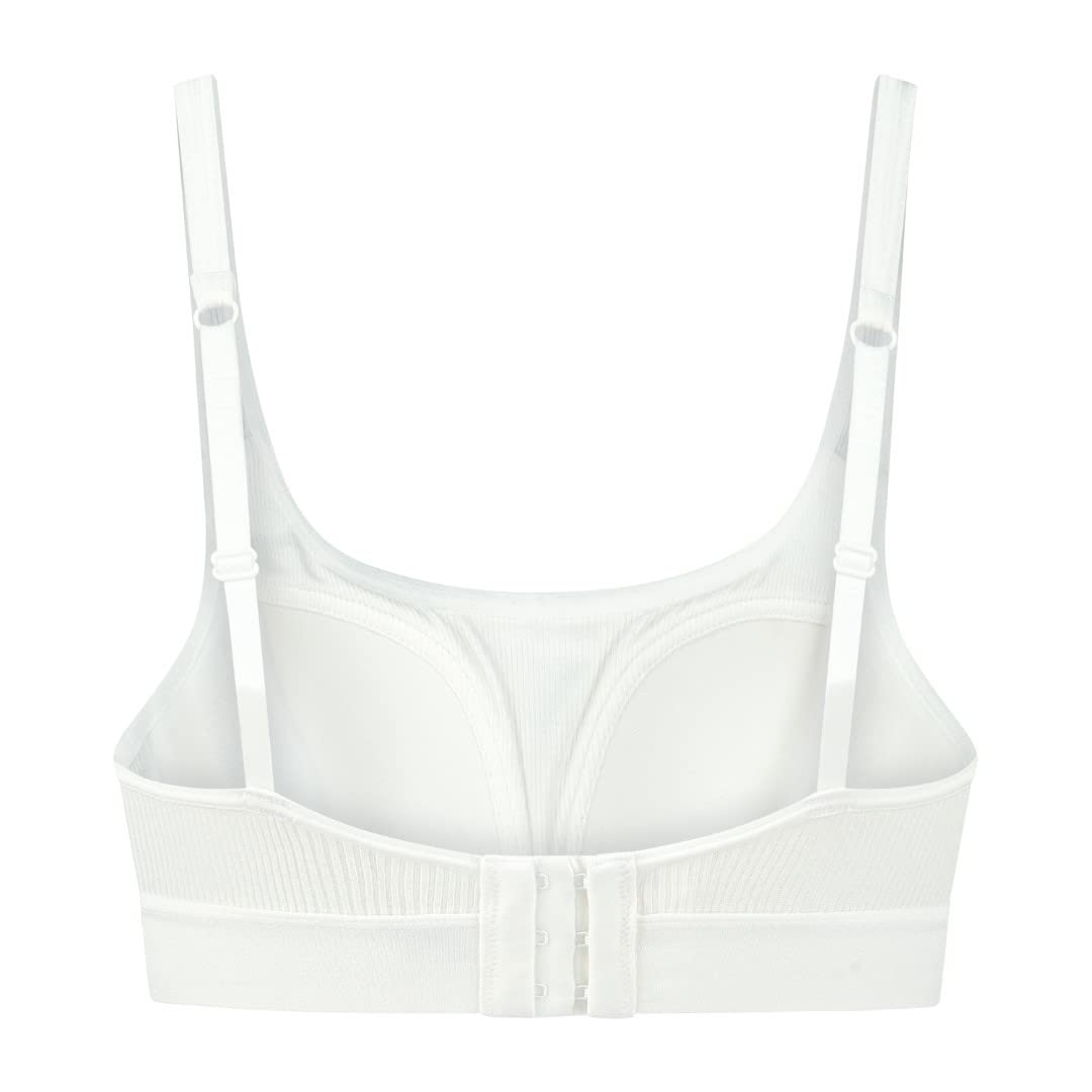 Natural Rib Bra Top White XL