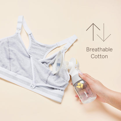 BRAVADO! DESIGNS Original Pumping &amp; Nursing Bra (Dove Heather, S Full Cup)