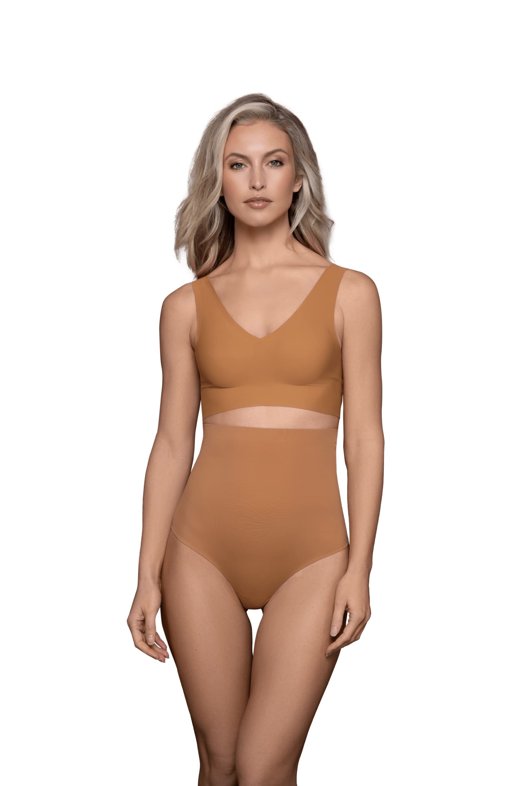 Bye Bra V-Neck Bra Top, Invisible Bra Top, Good Breast Support, Seamless, Comfortable, Bra Top for Women, 3 Colors, S-XXL