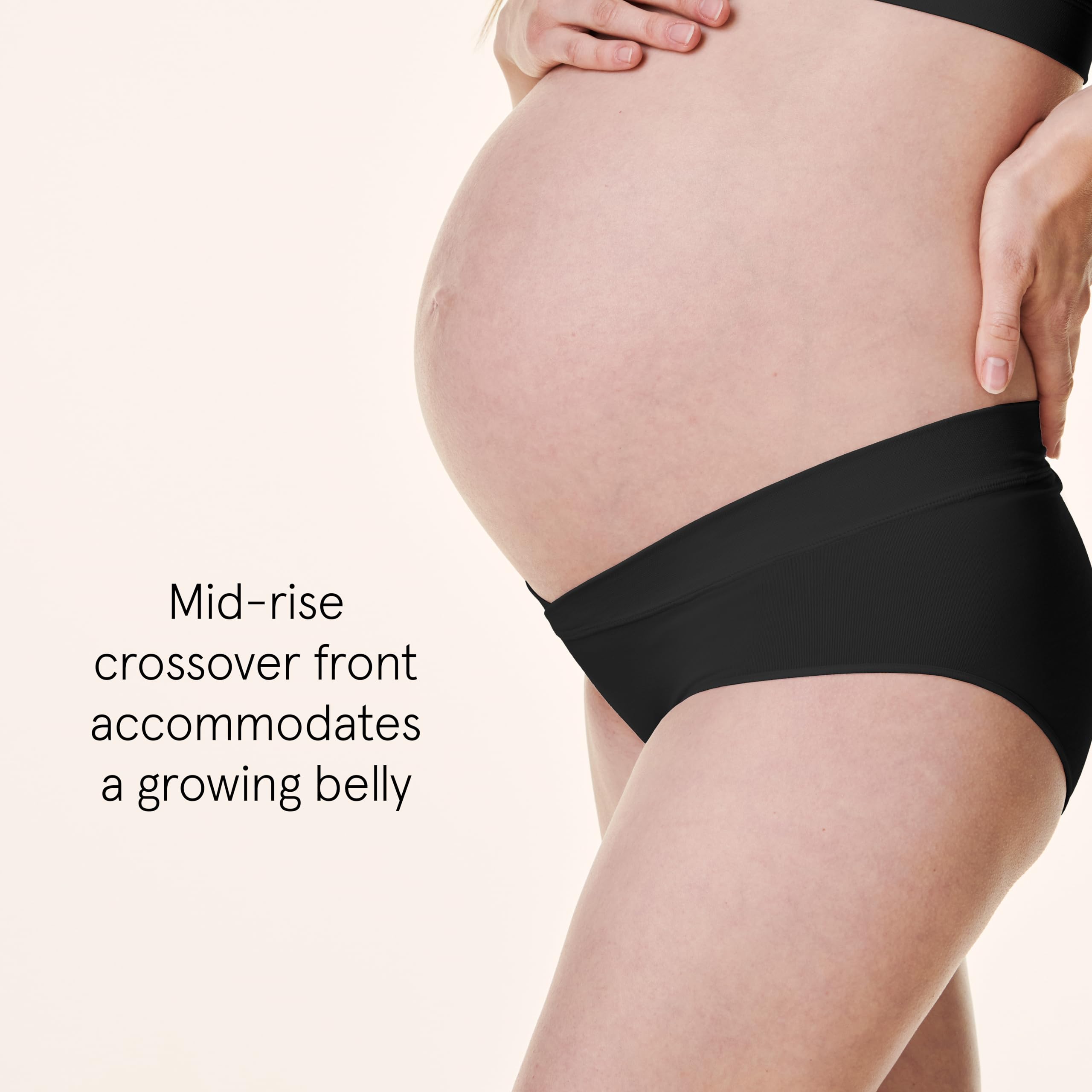 Bravado Designs Maternity Panties, Women's Crossover Seamless Pregnancy Underwear