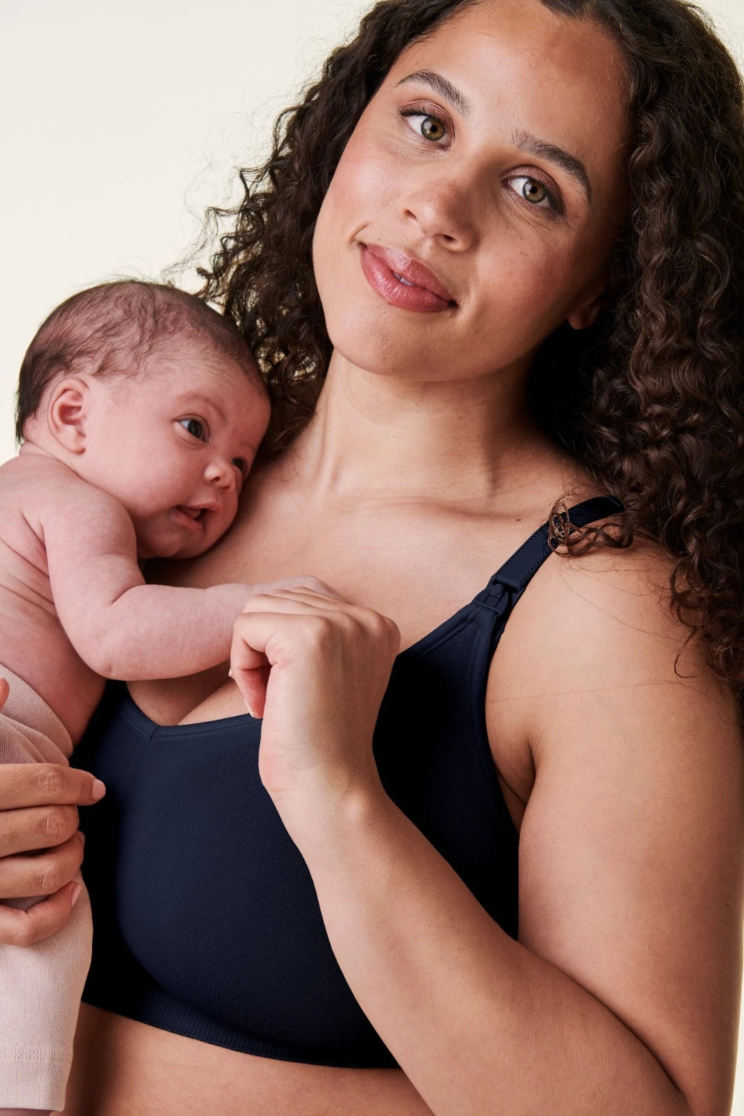 Bravado Body Silk Seamless Nursing Wire Free Maternity Bra (Navy 1401)