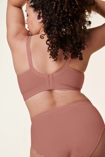 Bravado Body Silk Seamless Nursing Wire Free Maternity Bra (Roseclay 1401)