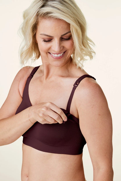Bravado Body Silk Seamless Nursing Wire Free Maternity Bra (Cherry 1401)