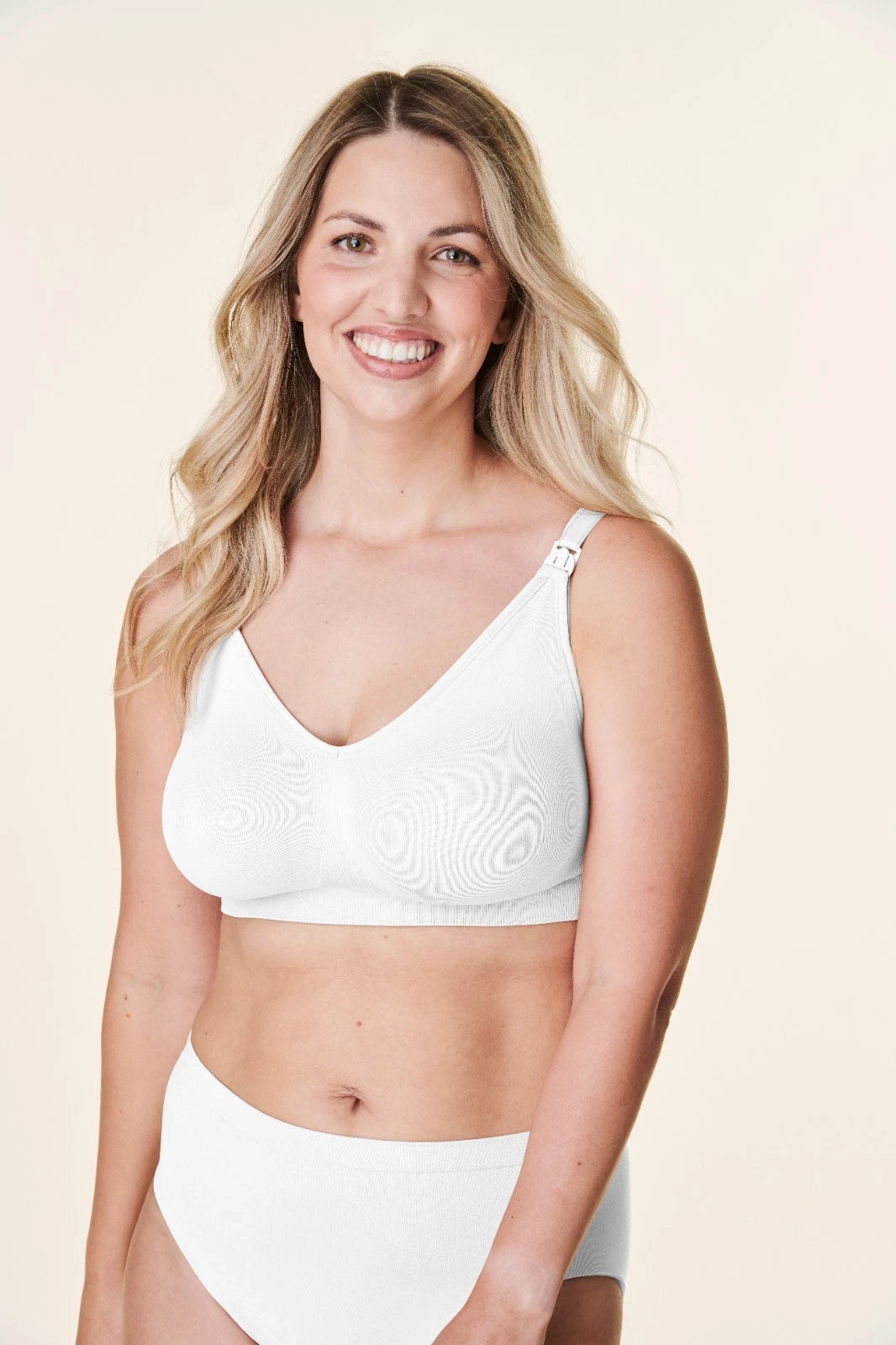 Bravado Body Silk Seamless Nursing Wire Free Maternity Bra (Lily White 1401)
