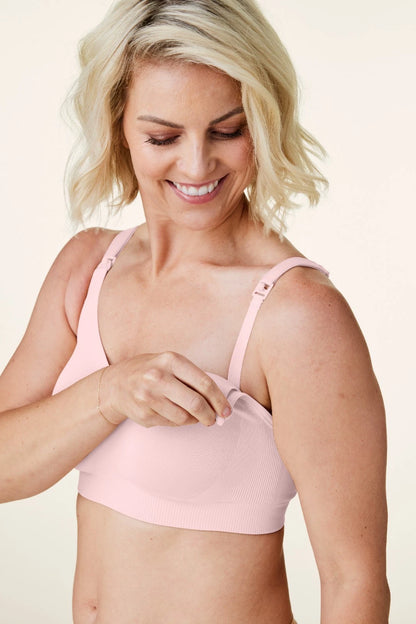 Bravado Body Silk Seamless Nursing Wire Free Maternity Bra (Chalk Pink 1401)