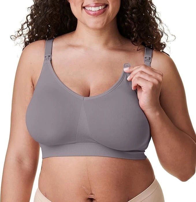 Bravado Body Silk Seamless Nursing Wire Free Maternity Bra (Silver 1401)