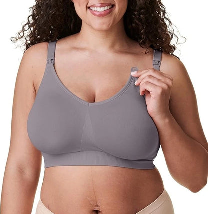Bravado Body Silk Seamless Nursing Wire Free Maternity Bra (Silver 1401)