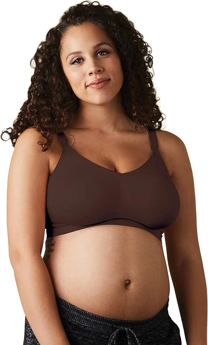Bravado Body Silk Seamless Nursing Wire Free Maternity Bra (Chocolate 1401)