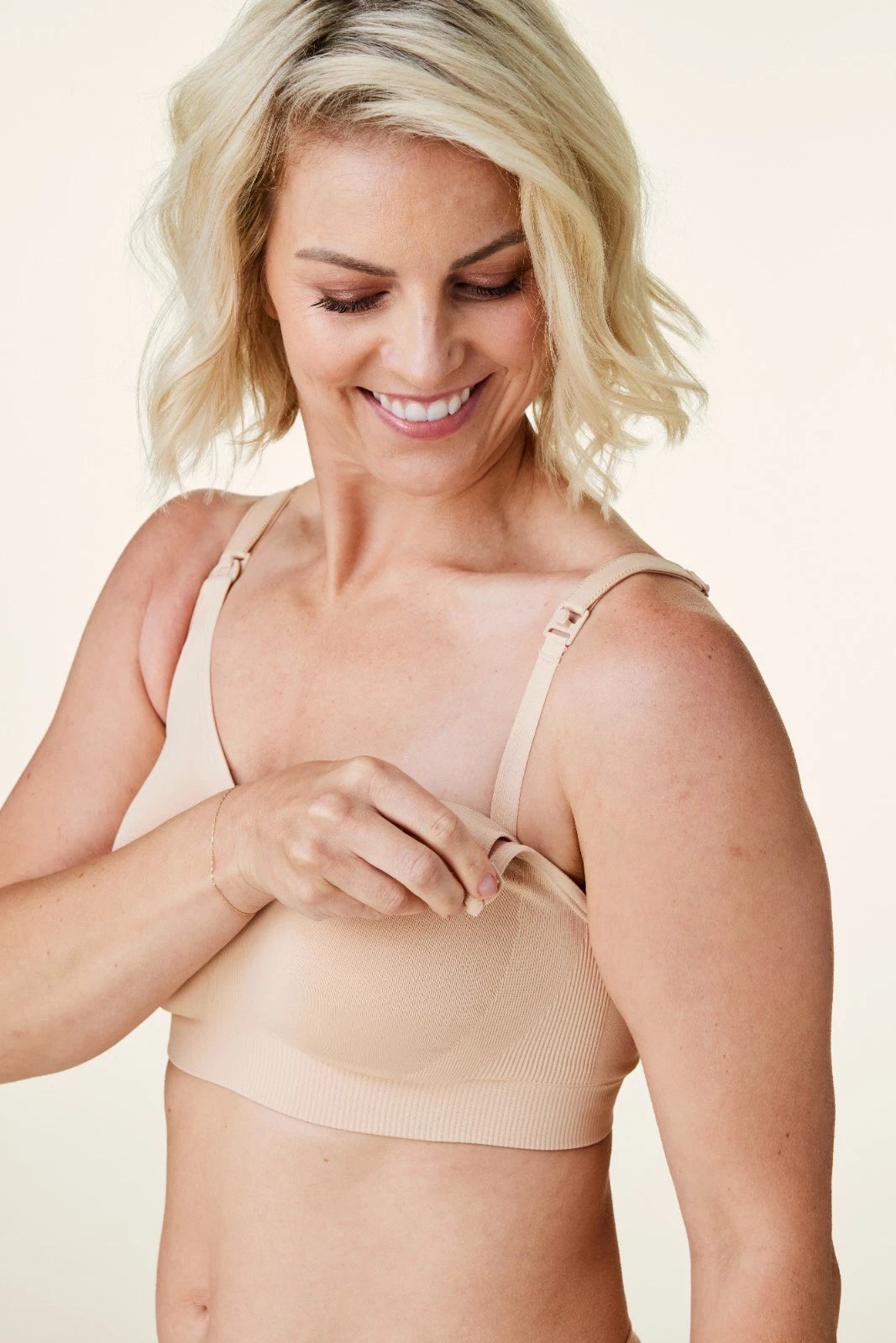Bravado Body Silk Seamless Nursing Wire Free Maternity Bra (Butterscotch 1401)