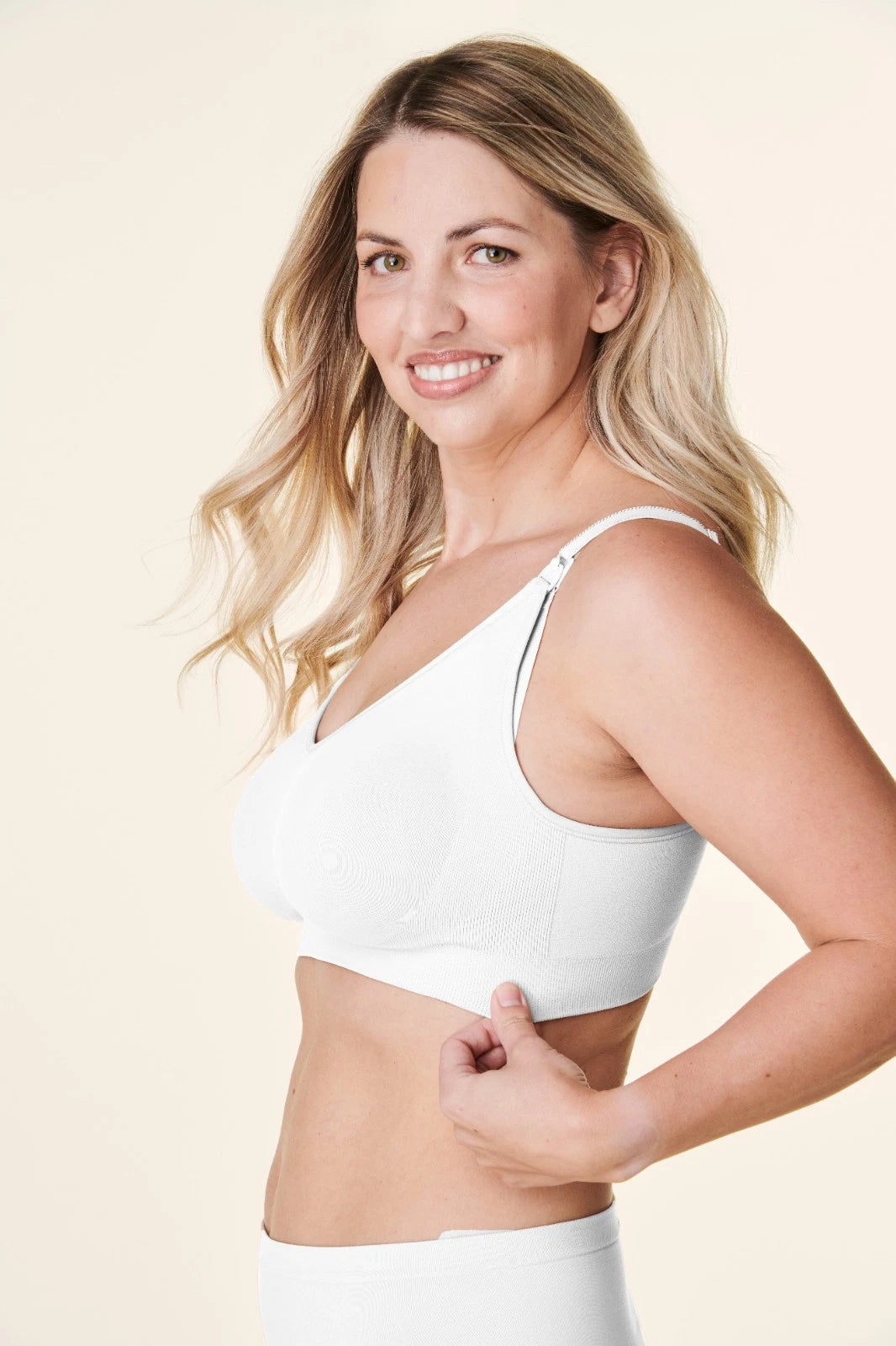 Bravado Body Silk Seamless Nursing Wire Free Maternity Bra (Lily White 1401)
