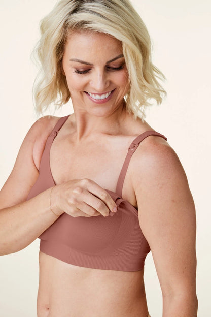 Bravado Body Silk Seamless Nursing Wire Free Maternity Bra (Roseclay 1401)