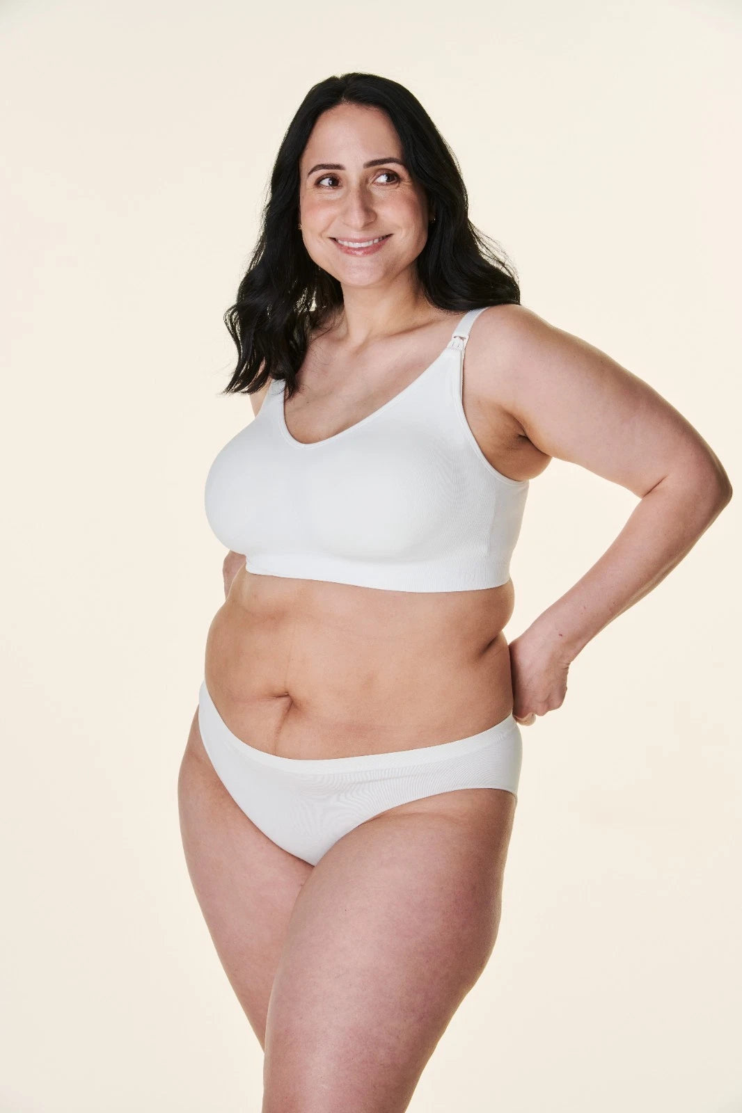 Bravado Body Silk Seamless Nursing Wire Free Maternity Bra (Lily White 1401)