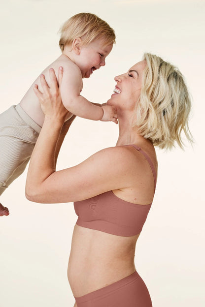 Bravado Body Silk Seamless Nursing Wire Free Maternity Bra (Roseclay 1401)