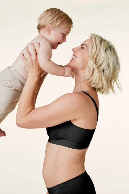 Bravado Body Silk Seamless Nursing Wire Free Maternity Bra (Black 1401)