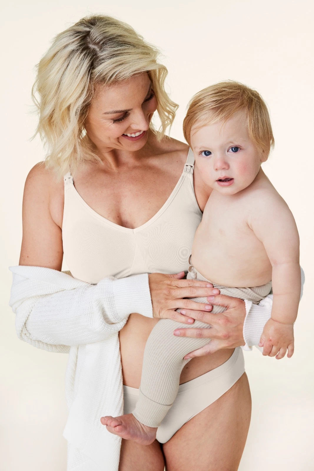 Bravado Body Silk Seamless Nursing Wire Free Maternity Bra (Antique White 1401)